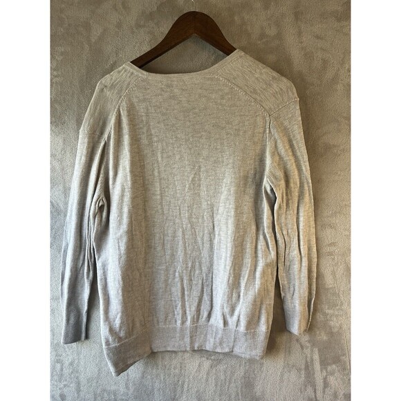 Madewell Cardigan Sweater Women's S Open Front Gray Pockets Lightweight Cotton - Picture 2 of 6